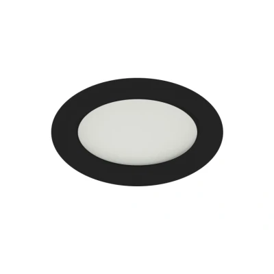 Afbeelding van LED Inbouwspot 3W, Zwart, Rond, Warm Wit, Waterdicht IP65, Badkamer