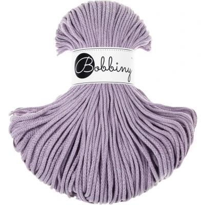 Afbeelding van Bobbiny Junior 3mm Gevlochten Macrame Koord (Lavender) 100m