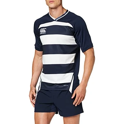 Afbeelding van Canterbury van Nieuw Zeeland Vapodri Evader Hooped Rugby Jersey, Navy, 3XL