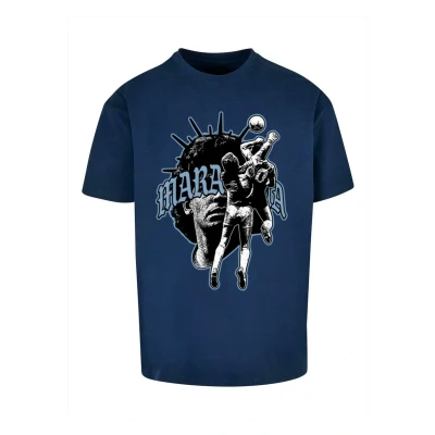 Afbeelding van Upscale by Mister Tee HAND OF GOD Tshirt print, Heren, Maat: Large, Darkblue