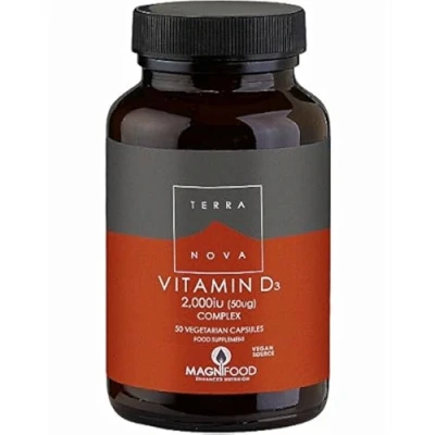 Afbeelding van Terranova Vitamine D3 2000IU complex 100 capsules