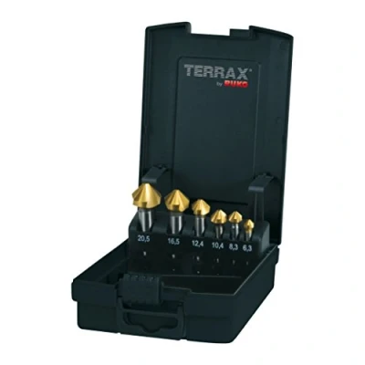 Afbeelding van RUKO A102152TRO Kegelverzinkboorset 6 delig 6.3 mm, 8.3 10.4 12.4 16.5 20.5 mm HSS TiN 1 set(s)