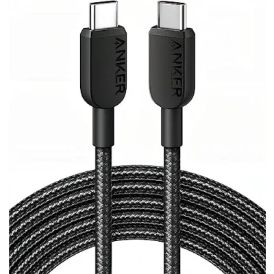 Afbeelding van Anker USB C kabel, 310 naar kabel (360 cm), (60 W/3 A) oplaadkabel snel opladen voor Samsung Galaxy S22, iPad Pro 2021, Mini 6, Air 4, MacBook 2020, Schakelaar (USB2.0)