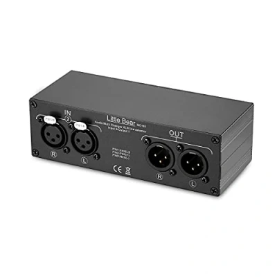 Afbeelding van Nobsound Little Bear 3 (1) IN 1 (3) Out XLR Balance Stereo Audio Switcher Passieve Selector Splitter Box