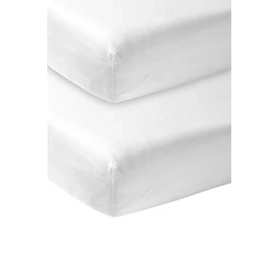 Afbeelding van Meyco Hoeslaken 2st Co sleeper 50x90 563400 Wit