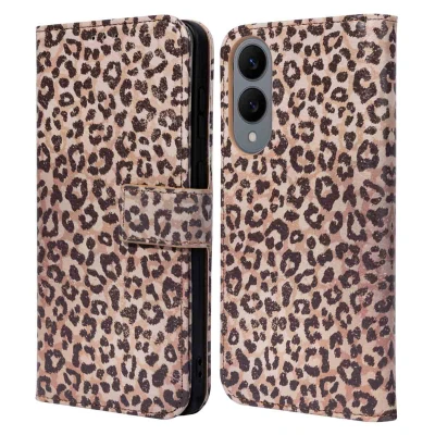 Afbeelding van imoshion Hoesje Geschikt voor Samsung Galaxy S25 Edge Design Bookcase smartphone Leopard Mood
