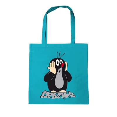 Afbeelding van LOGOSHIRT TV Het Molletje Shopper Tote turkoois Gelicentieerd origineel ontwerp