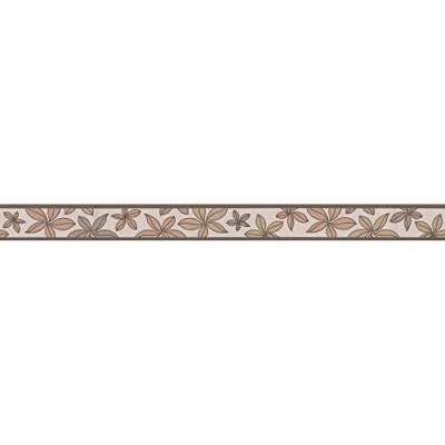 Afbeelding van MODERNE BLOEMEN BEHANGRAND Zelfklevend bruin A.S. Création Only Borders