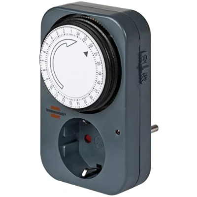 Afbeelding van Brennenstuhl tijdschakelklok MZ 20, mechanisch stopcontact (dag timer met hogere contactbescharming) kleur: grijs