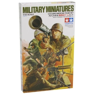 Afbeelding van TAMIYA 35086 1:35 figuurset US MG/morser Trupp(8), modelbouw, plastic bouwpakket, knutselen, hobby, lijmen, bouwpakket