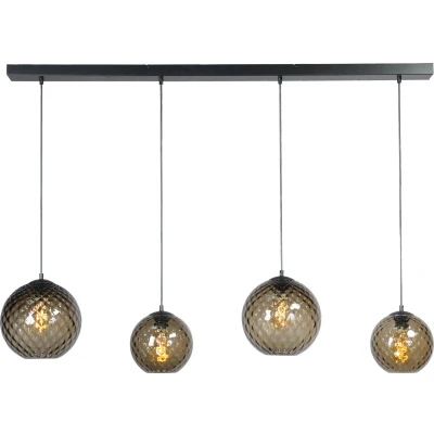 Afbeelding van Masterlight Baloton Hanglamp 4 lichts E27 Zwart