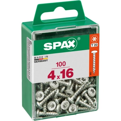 Afbeelding van Spax Torx Houtschroef Bolle kop 4.0x16mm T10 100 stuks