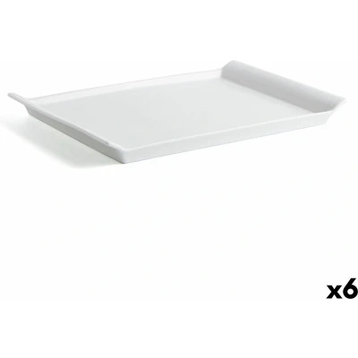 Afbeelding van Serveerschaal Quid Gastro Fresh Rechthoekig Keramisch Wit (36 x 25 cm) (6 Stuks)