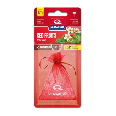 Afbeelding van Dr. Marcus Red Fruits Fresh bag luchtverfrisser met neutrafresh technologie Geurhanger Tot 50 dagen geurverspreiding 20 Gram
