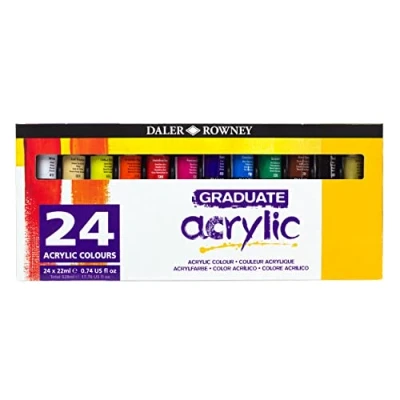 Afbeelding van Daler Rowney Graduate Acrylverfset, 22 ml, 24 pack