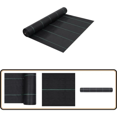 Afbeelding van vidaXL Worteldoek 2x5 m PP zwart