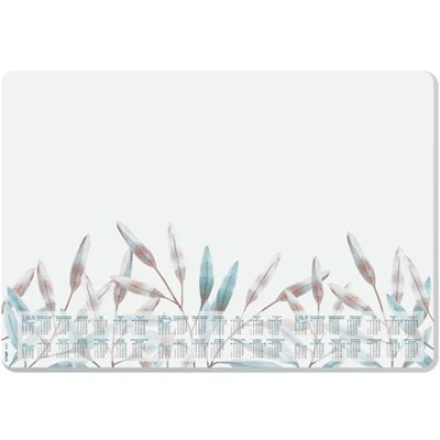 Afbeelding van SIGEL HO303 Papieren bureauonderlegger, met kalender van 3 jaar, A2 (59,5 x 41 cm), design matte bladeren, 80 g/m², 30 vellen