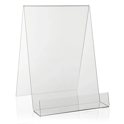 Afbeelding van Boekendisplay van VITAdisplays® als koopwaardrager en schuine display in DIN A4 formaat origineel transparant PLEXIGLAS®