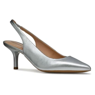 Afbeelding van Geox Kleopy Klassieke pumps, Dames, Maat: 36.5, Silver Schaapsleer