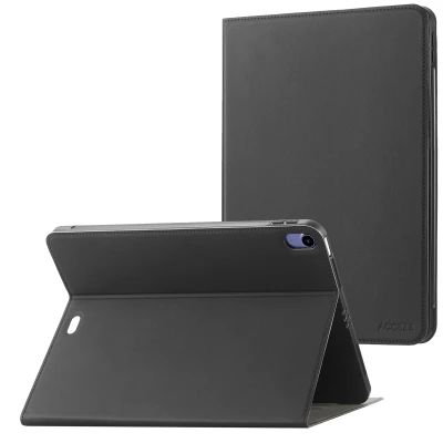 Afbeelding van Apple iPad 10 (2022) 10.9 inch Hoes: Accezz Classic Tablet Case Bookcase Zwart Siliconen En TPU (zacht) Hoezen