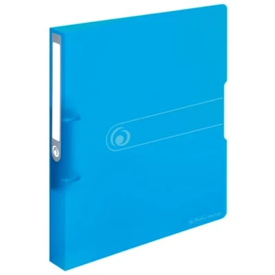 Afbeelding van Herlitz ringbinder A4 PP 25mm blauw transp. 2 Ring