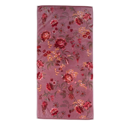 Afbeelding van Badlaken Pip Studio Secret Garden Mauve (70 x 140 cm)