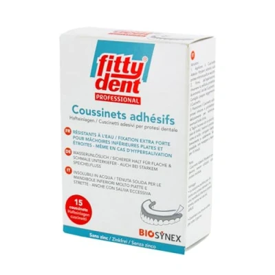 Afbeelding van Dectra Pharm Fittydent Zelfklevende kunstgebit Pads x 15
