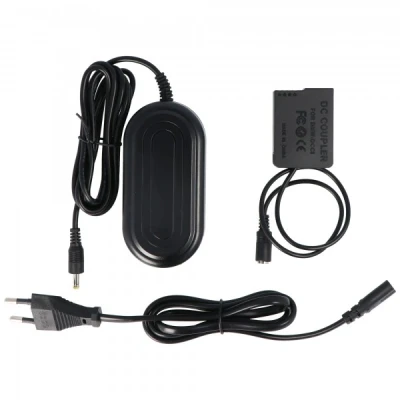 Afbeelding van Cameravoeding geschikt voor Panasonic DMW AC8, DCC8, BLC12E, DCC8GU, BP DC12 inclusief DC koppeling