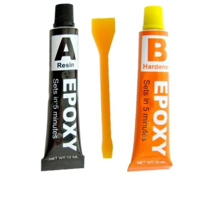 Afbeelding van EPOXY GLUE SET SUPER STRONG HOLD IN JUST 5 MINUTES RESIN &amp; HARDENER GEBRUIK TOT BOND GLASS/CERAMICS / FABRIC METALS PLASTICS MULTI DOELSET IDEAL TOOL BOX