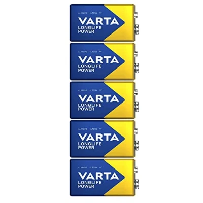 Afbeelding van Varta High Energy 4922 Batterij 9V Blok Batterijen (geschikt voor energie intensieve apparaten) 5 pack