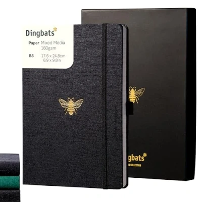 Afbeelding van Dingbats* Pro B5 Bee Notebook Dotted (in Gift Box)