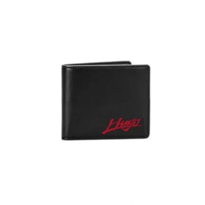 Afbeelding van HUGO Kaarthouder Handwritten 2.0 Bifold Wallet Black Zwart