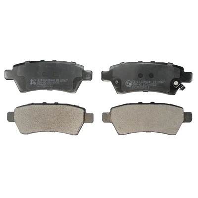 Afbeelding van DENCKERMANN B110967 Remblokkenset Achteras Met akoestische slijtagewaarschuwing NISSAN: Pathfinder III (R51) 2.5 dCi 4WD, 4.0