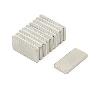 Afbeelding van Magnetastico® 10 stuks neodymium magneten N52 rechthoek 20x10x2 mm koelkastmagneet prikbord magneet permanente whiteboardmagneet hechtmagneet rechthoekige vierkante
