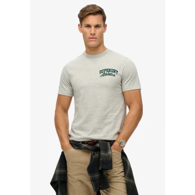 Afbeelding van Superdry Embroider Superstate LOGO TEE, LOGO, Rundhals Tshirt print, Heren, Maat: XL, Grau