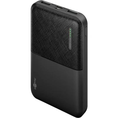 Afbeelding van 2x USB A 0.2 meter Zwart 5.000 mAh Goobay