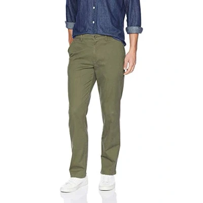 Afbeelding van Amazon Essentials Heren Straight Fit Casual Stretch Khaki, Olijf, 34W x 30L