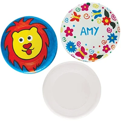 Afbeelding van Baker Ross FX738 verf het zelf Frisbees Pak van 3, Kinderen Inkleuren Kunst en Ambacht