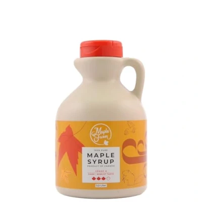 Afbeelding van MapleFarm Ahornsiroop Pure Canadian maple syrup DARK 0,5 ml Grade A pancake GLUTEN FREE VEGAN