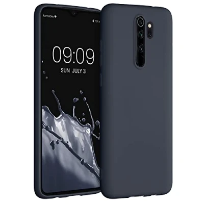Afbeelding van kwmobile telefoonhoesje geschikt voor Xiaomi Redmi Note 8 Pro Hoesje smartphone Back cover in bosbesblauw