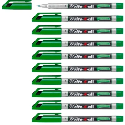 Afbeelding van Permanent marker STABILO Write 4 all superfijn 10 stuks groen