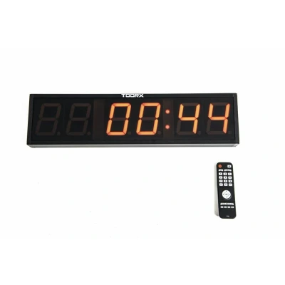Afbeelding van Toorx Fitness Interval Tabata Timer met afstandsbediening Zwart Aluminium