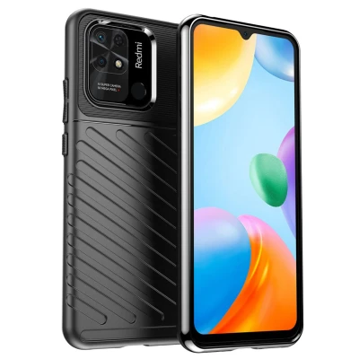 Afbeelding van Xiaomi Redmi 10C Hoesje Siliconen en TPU (zacht) iMoshion Softcase/Backcover Zwart Telefoonhoesje Shockproof/Valbescherming