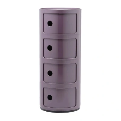 Afbeelding van Kartell Componibili kast rond extra large (4 comp.) Paars