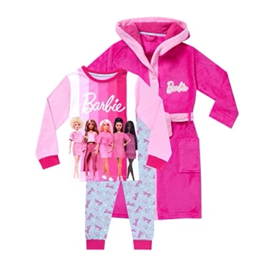 Afbeelding van Barbie Meisjes Badjassen en Pyjama Roze 128