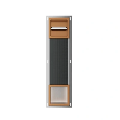Afbeelding van Toiletrolhouder Zonder Klep en Reserverolhouder Inbouw BWS Milan Geborsteld Brons Koper