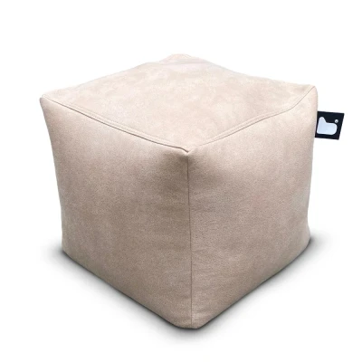Afbeelding van Extreme Lounging b box indoor lederlook latte poef