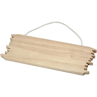 Afbeelding van Creativ Company Schild Naambord Hout met Ophangkoord