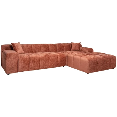 Afbeelding van Richmond Interiors Bank Cube 3 zits + Lounge Rechts (Fusion 92 Blush)