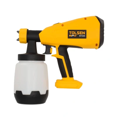 Afbeelding van Tolsen Verfspuit op accu 20V Li ion 300W 1000 ml inhoud incl. 2 mondstukken (Φ1.8/2.6mm) Losse body (geleverd zonder en lader)
